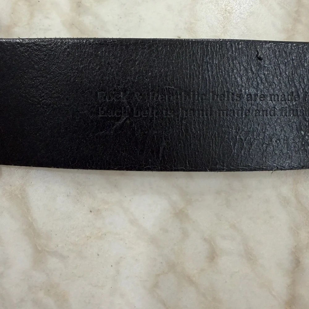 Rock & Republic Black Leather Belt with Silver Buckle NWT